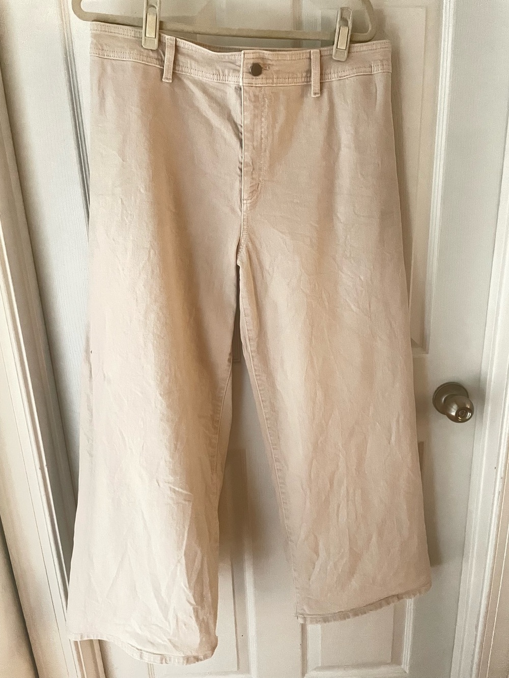 Sailor Wide-Leg Cotton Stretch Pants